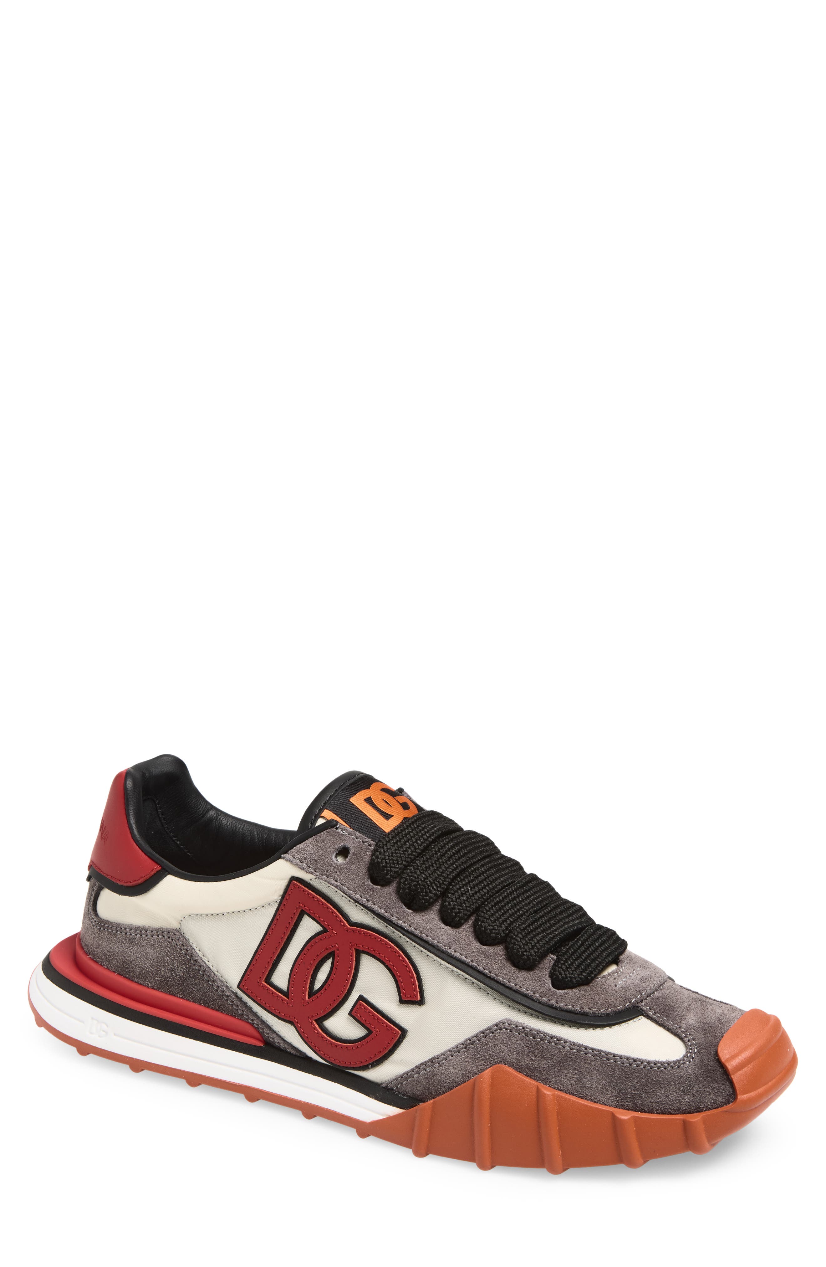 Dolce&Gabbana DG Athletic Sneaker, Main, color, Avorio/ Rosso