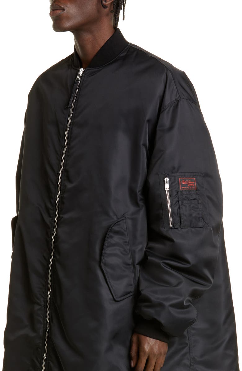Raf Simons Elongated Bomber Jacket, Alternate, color, 
