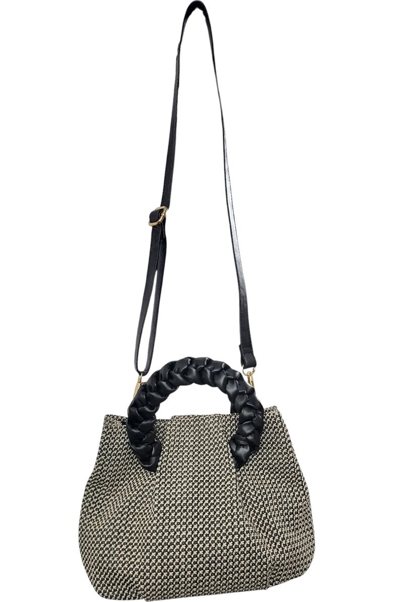 Jelavu Mathilda Woven Raffia & Leather Shoulder Bag, Alternate, color,