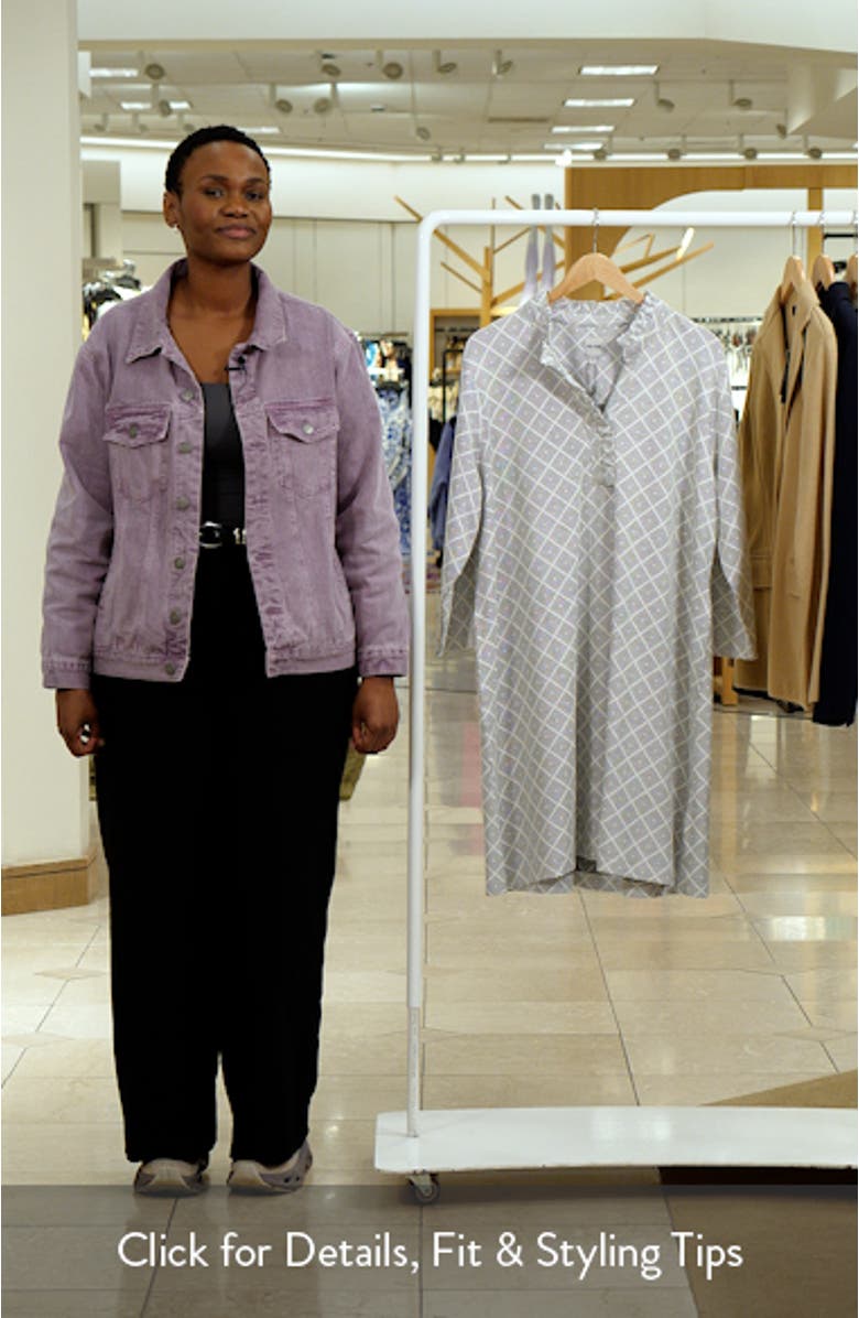 Clementine Diamond Print Sheath Dress, sales video thumbnail