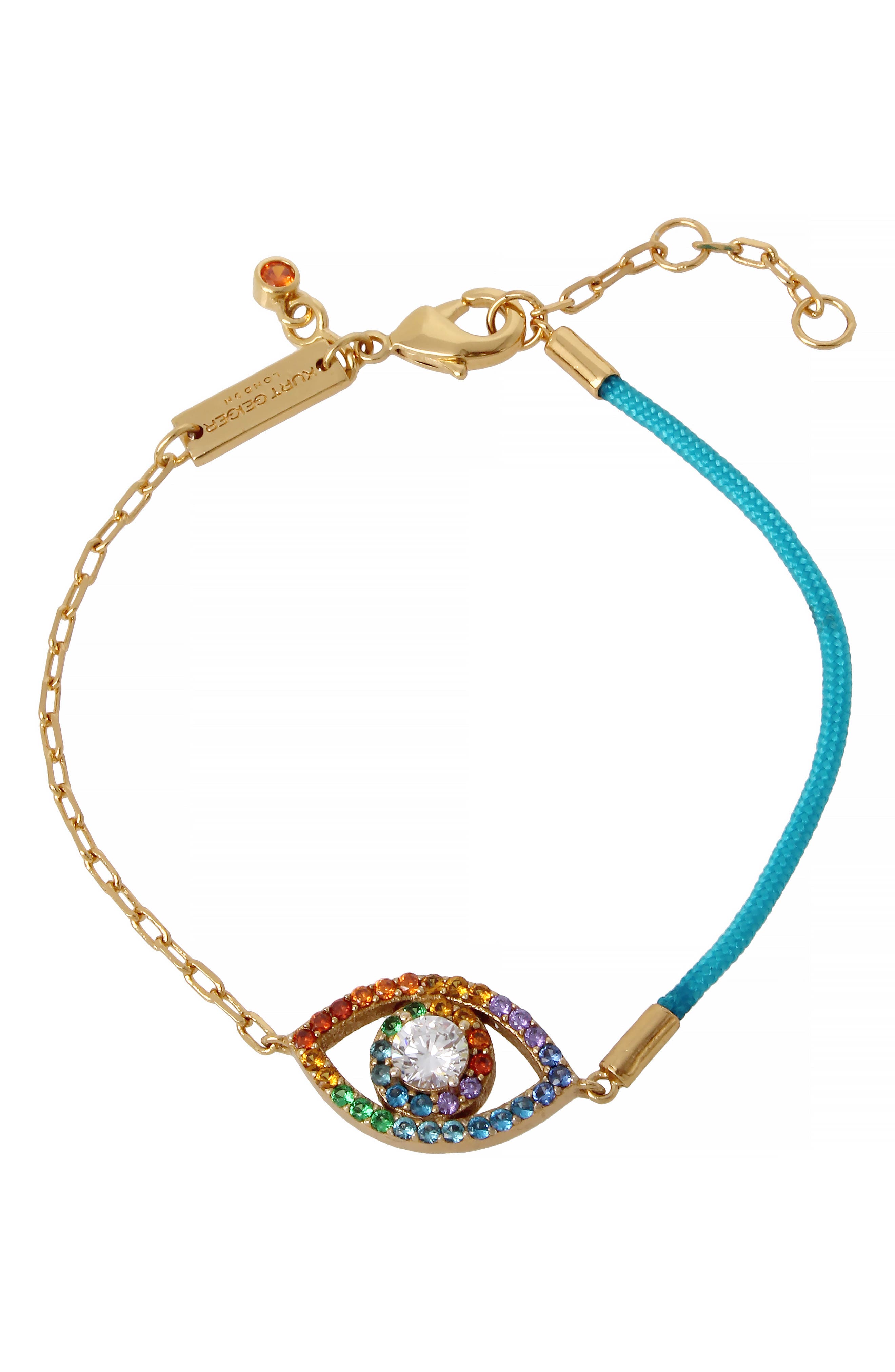 Kurt Geiger London Evil Eye Mixed Media Flex Bracelet (Women) | Nordstrom
