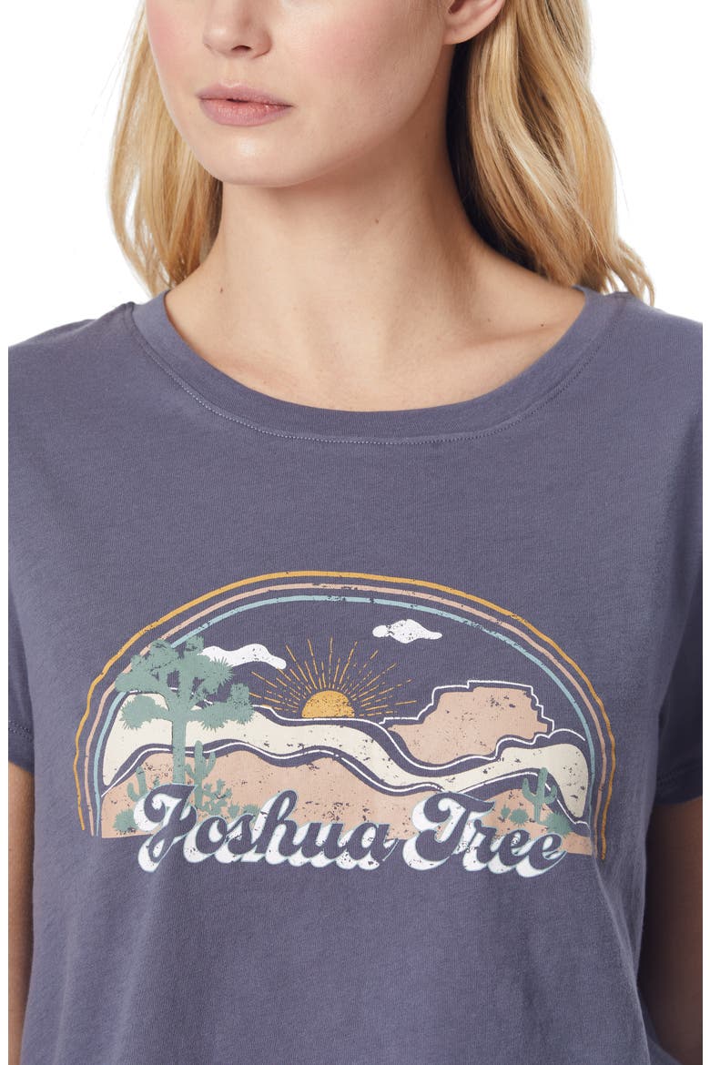 C&C California Julia Graphic Tee, Alternate, color, GRISAILLE JOSHUA TREE