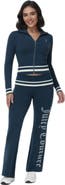 Juicy Couture Sporty Logo Embellished Sweater Track Jacket