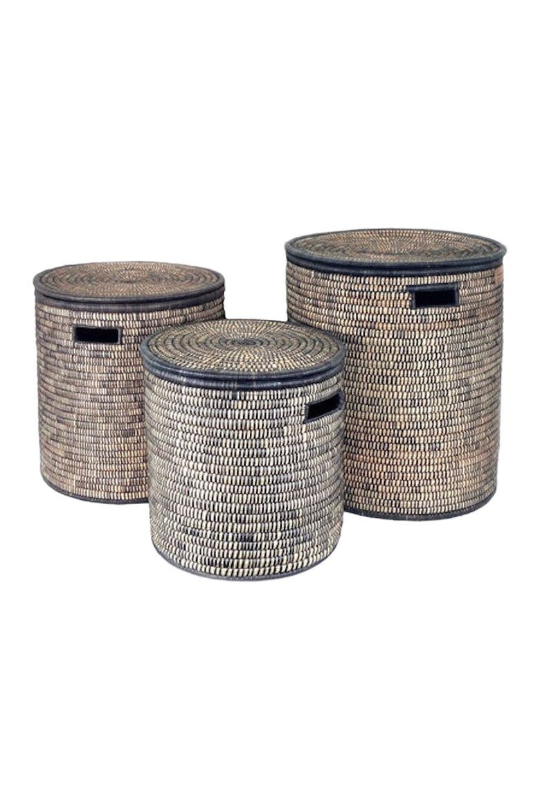 Black Malawi Basket, Alternate, color, Black