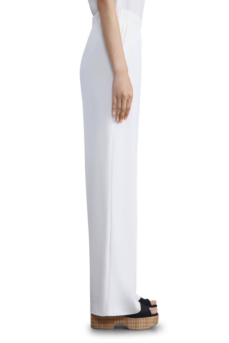 Perry Stretch Silk Crêpe de Chine Pants, Alternate, color, CLOUD