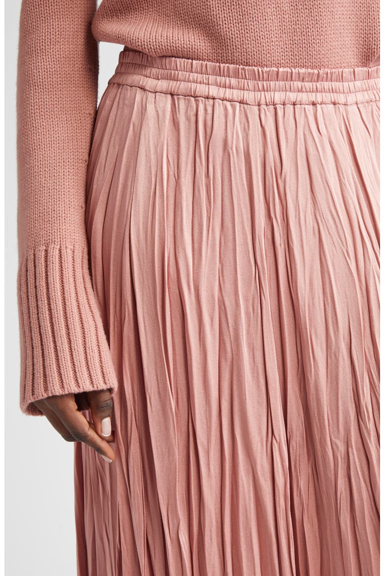 Jamison Crushed Charmeuse Skirt, Alternate, color, ROSETTE