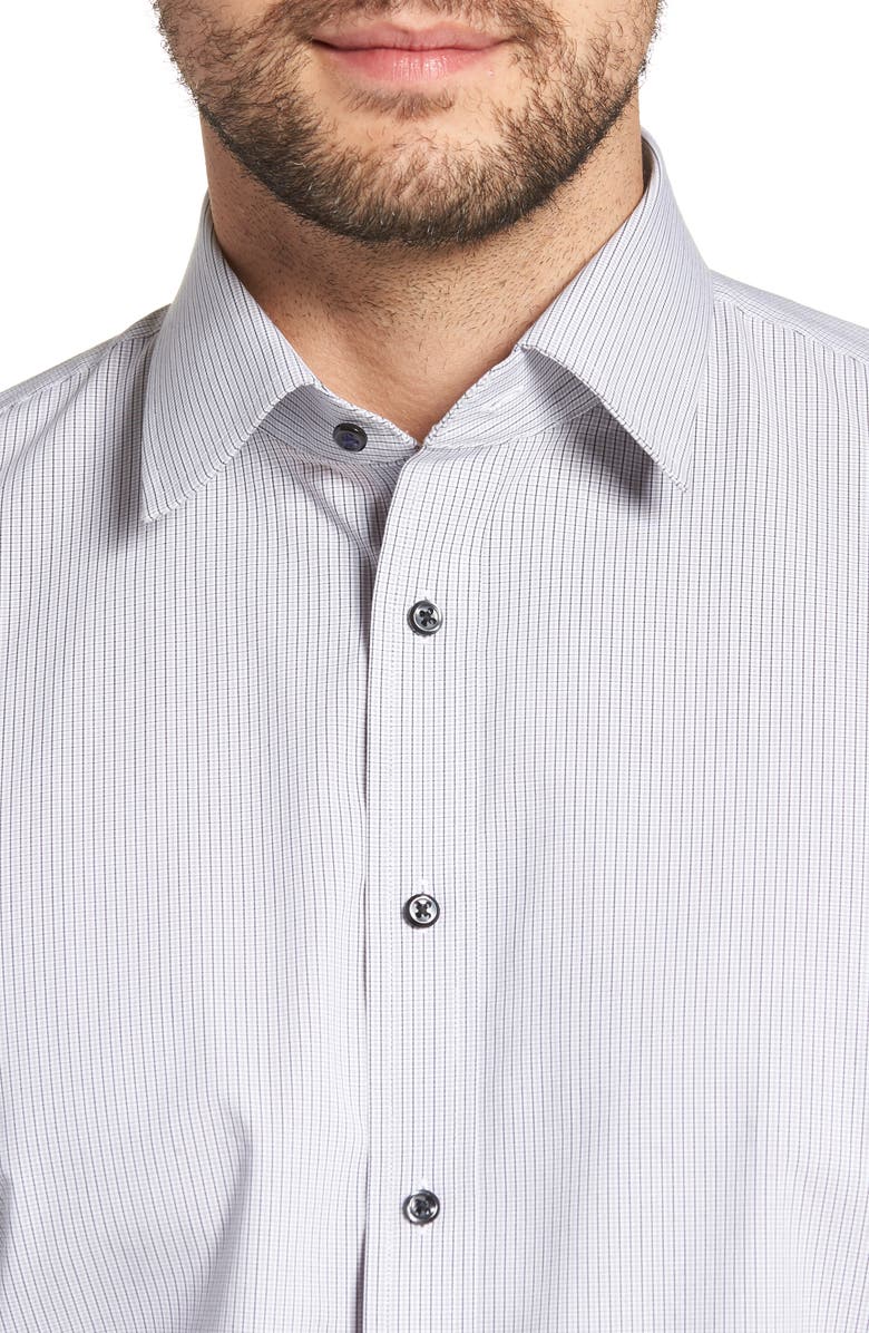 NORDSTROM MEN'S SHOP Tech-Smart Traditional Fit Stretch Check Dress Shirt, Alternate, color, 