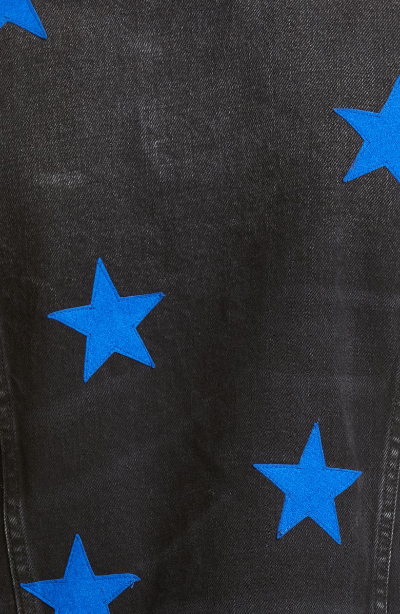 AMIRI Chemist Star Denim Trucker Jacket, Alternate, color,