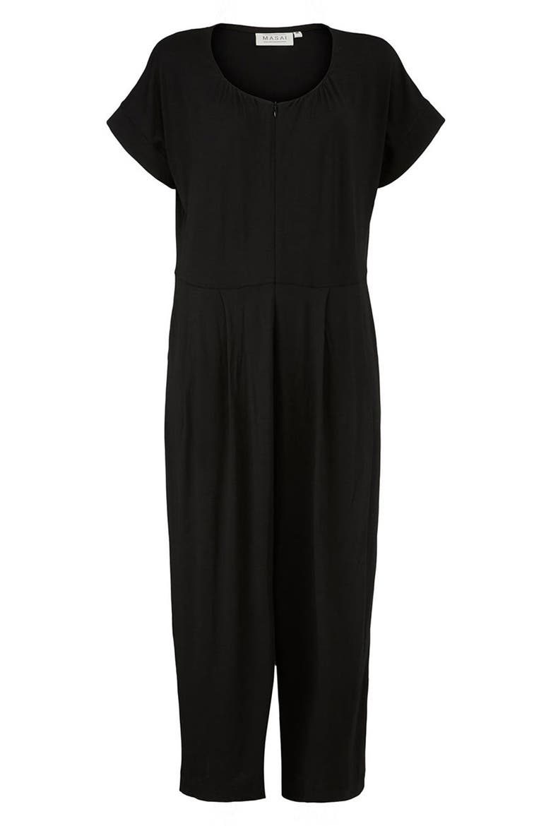Netta Jersey Jumpsuit, Main, color, BLACK