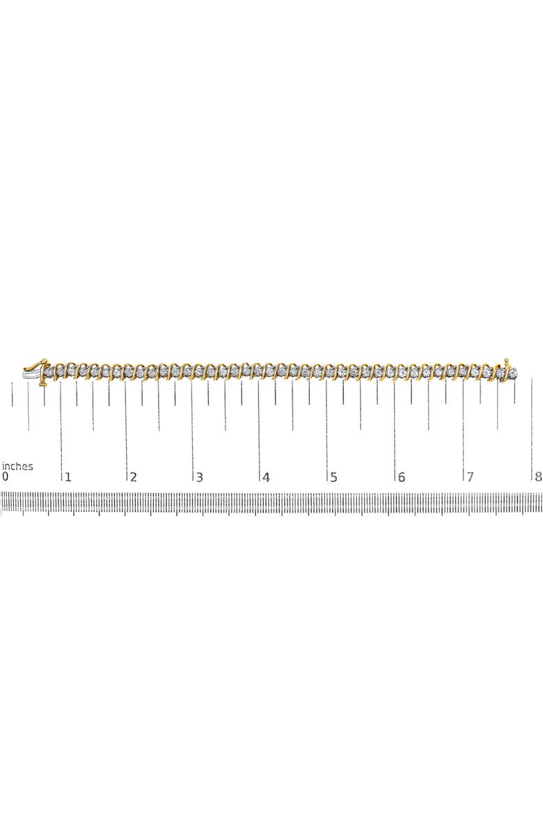 Haus of Brilliance 18K Yellow Gold 4.0 Cttw Diamond S-Link Inch Tennis Bracelet, Alternate, color, Yellow