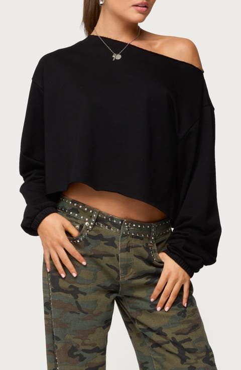 Aveline One-Shoulder Sweatshirt