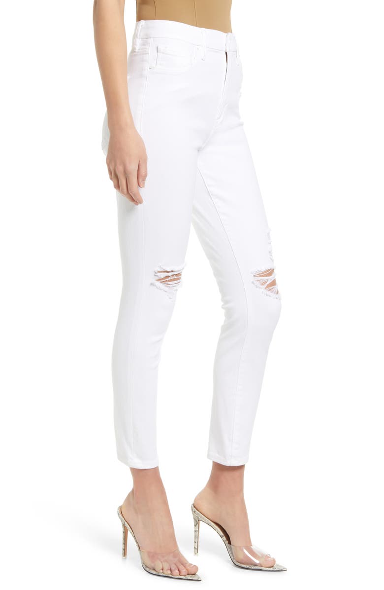 Good American Good Waist Skinny Leg Ankle Jeans, Alternate, color,