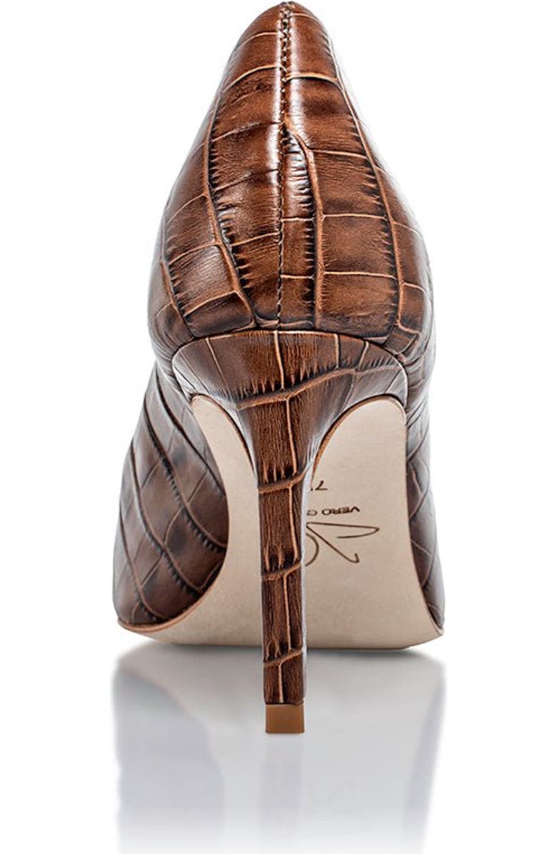 Joan Oloff Shoes Deborah 2.0 Pump, Alternate, color, Brown Croco