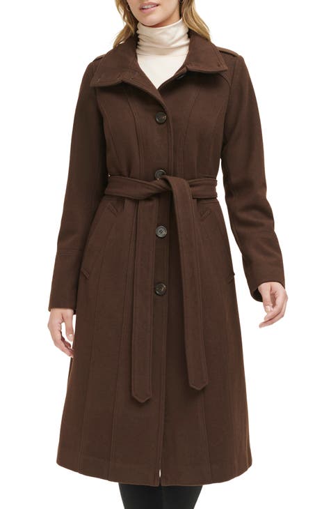 Kenneth Cole New online York Brown Suede Jacket Large Outerwear Coat Women's