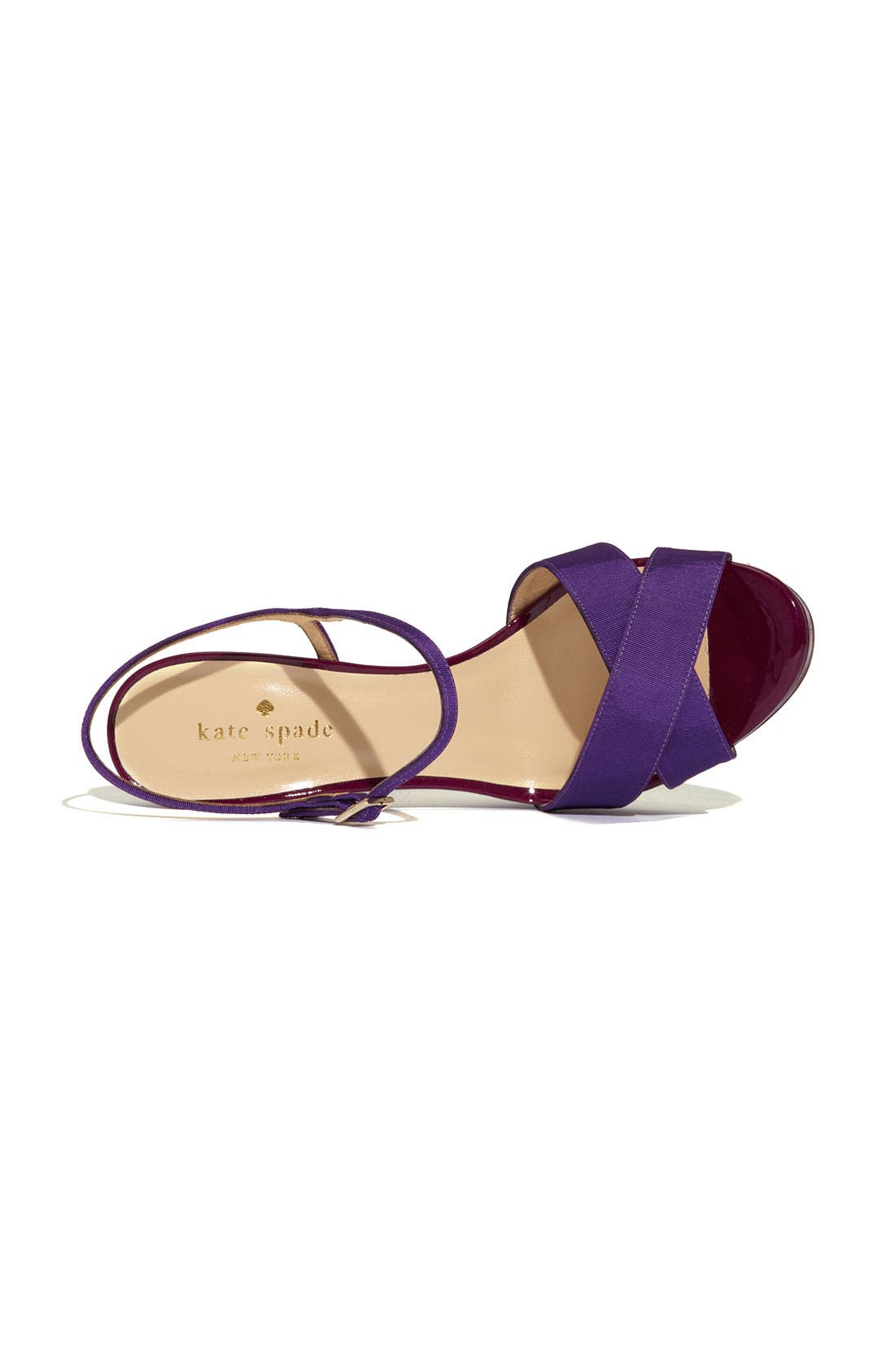 'robin' sandal, Alternate, color, AFRICAN VIOLET GROSGRAIN