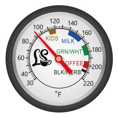 London Sip Stainless Steel Kettle W/ Beverage Thermometer, 1.2l Silver In Silver
