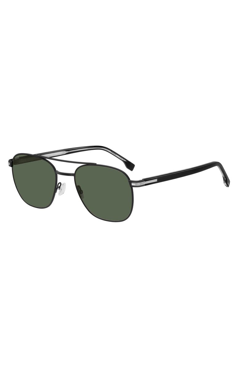 BOSS 56mm Rectangular Sunglasses, Alternate, color, 