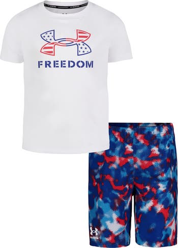 Kids' Freedom Graphic Swim T-Shirt & Shorts Set