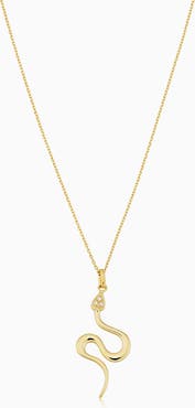 Oradina 14K Gold Snake Charmer Necklace