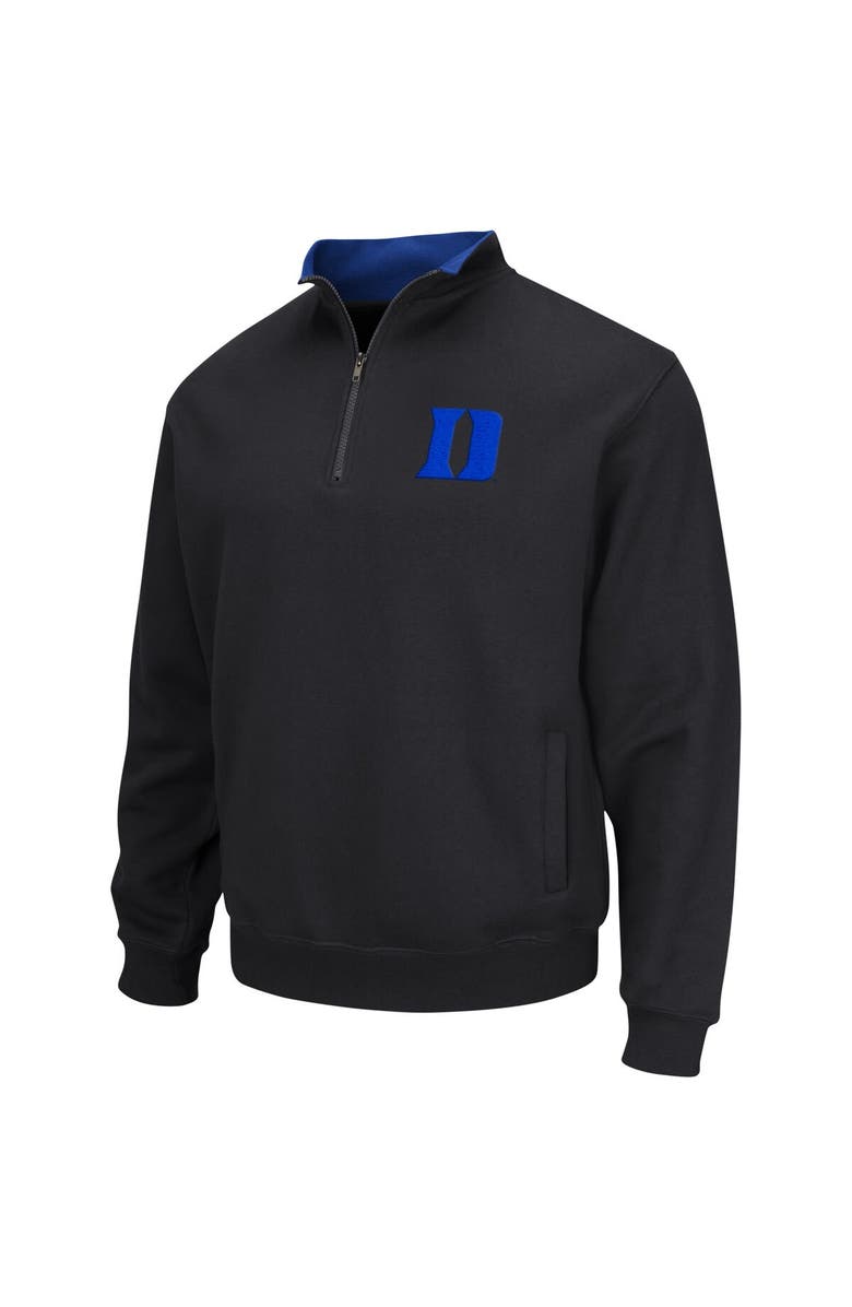 COLOSSEUM Men's Colosseum Black Duke Blue Devils Tortugas Quarter-Zip Top, Alternate, color, Black