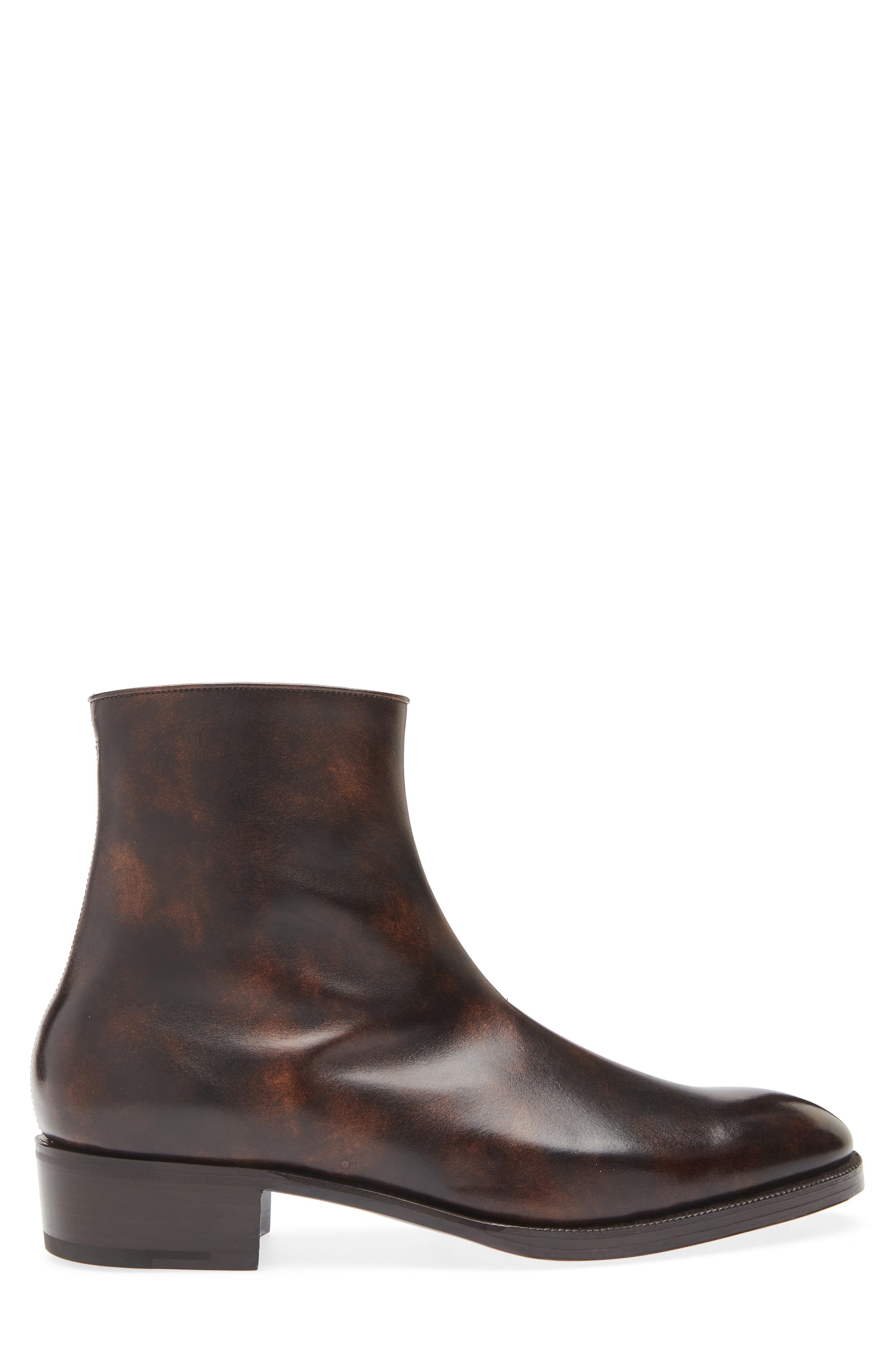 John Lobb Freddi Boot, Alternate, color, Dark Brown