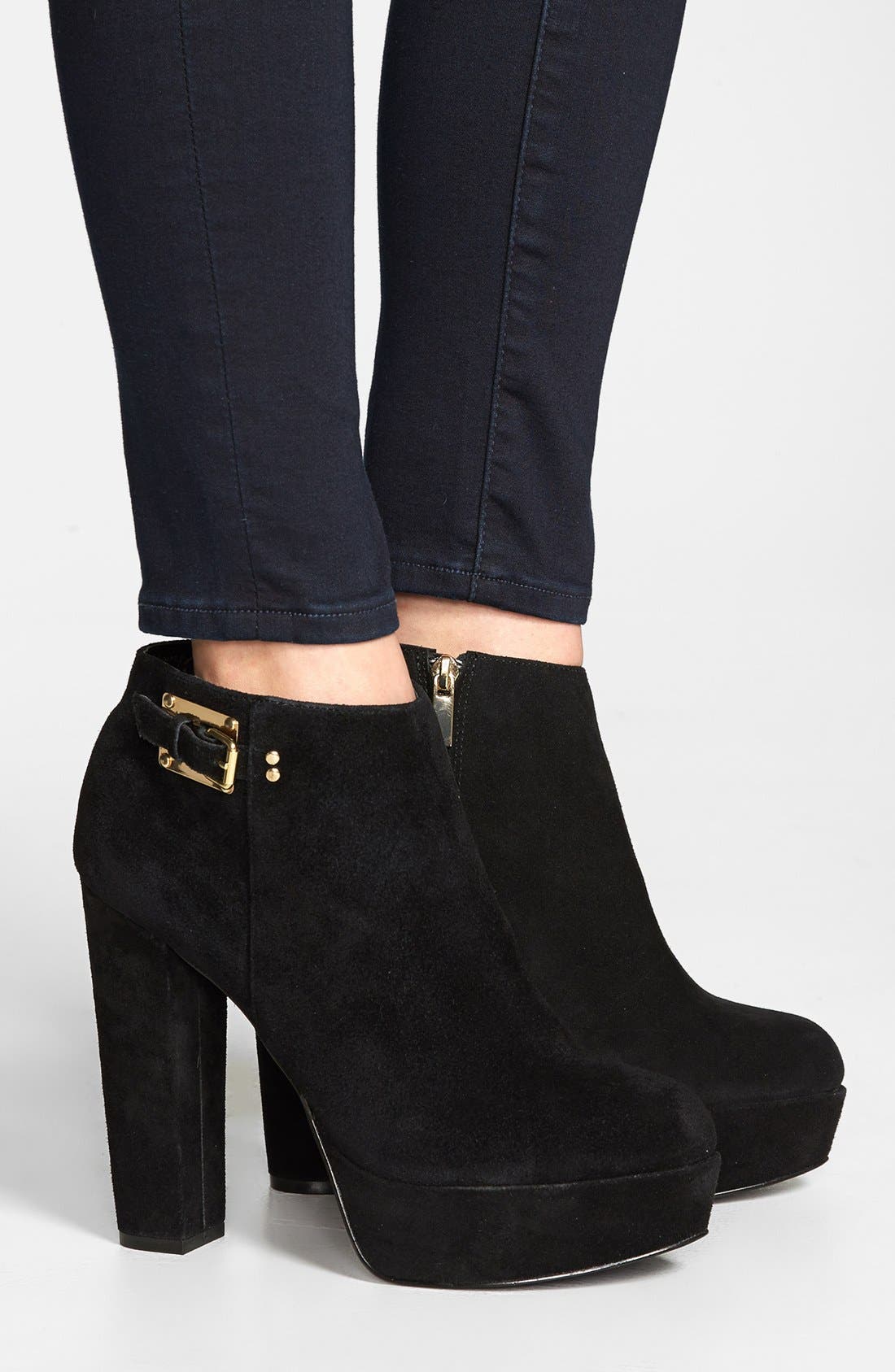 DV by Dolce Vita 'Valensia' Bootie, Alternate, color, BLACK SUEDE