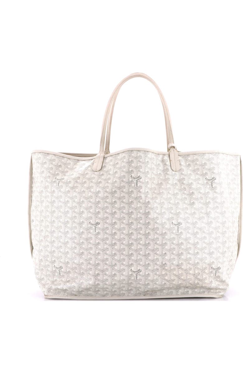 Pre-Owned Goyard Anjou Reversible Tote Coated Canvas GM, Alternate, color, White