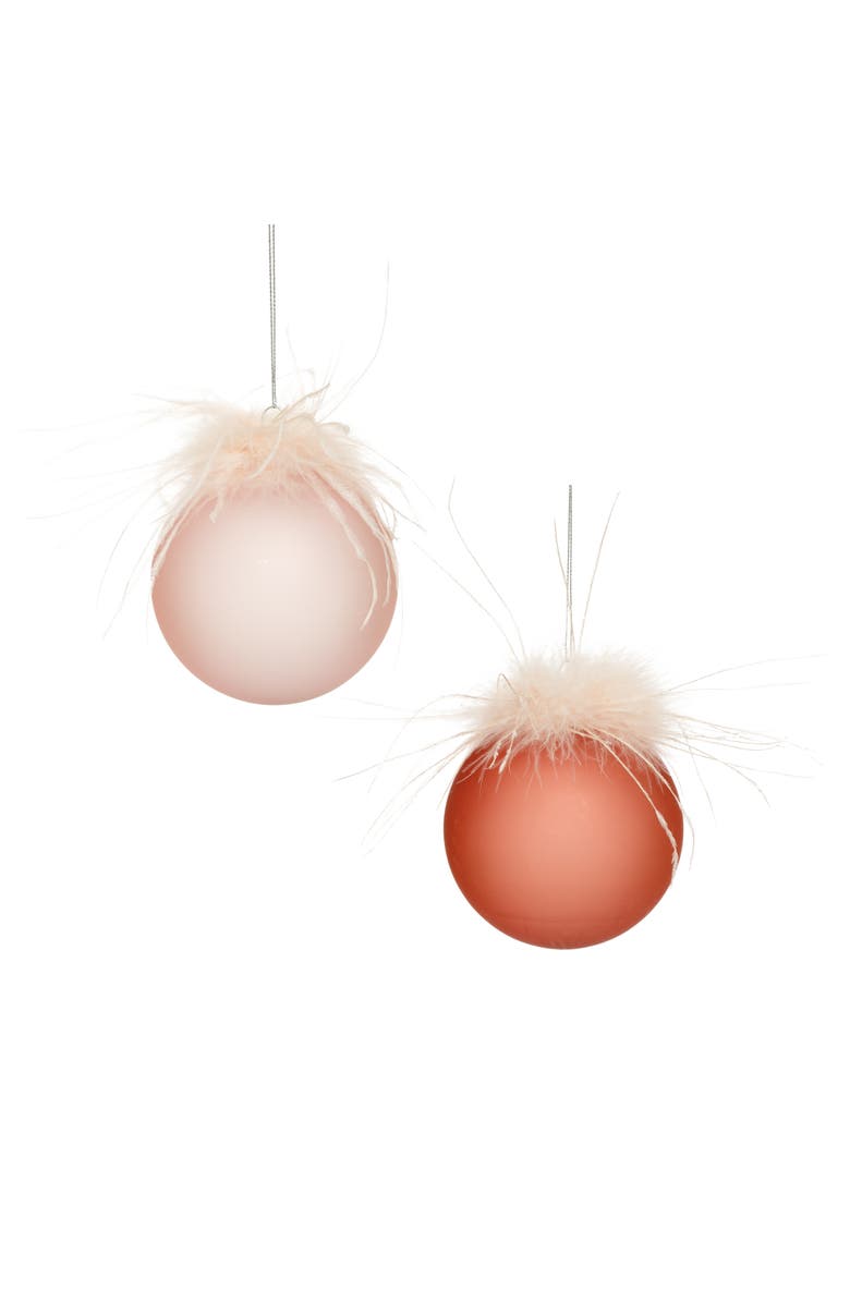 Mark Roberts Fancy Two Tone Ball Ornament, Set of 12, Main, color, Rust/Copper