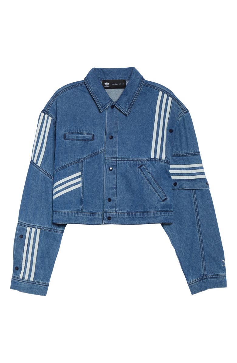 adidas Originals x Daniëlle Cathari Cropped Denim Jacket, Alternate, color,