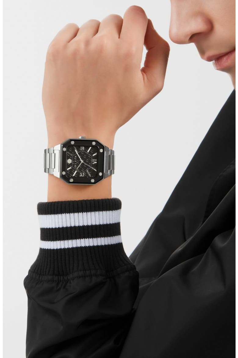 Edge Bracelet Watch, 42mm, Alternate, color, STAINLESS STEEL