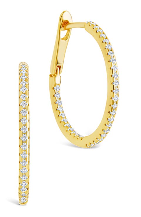 Lilia Cubic Zirconia Infinity Hoop Earrings