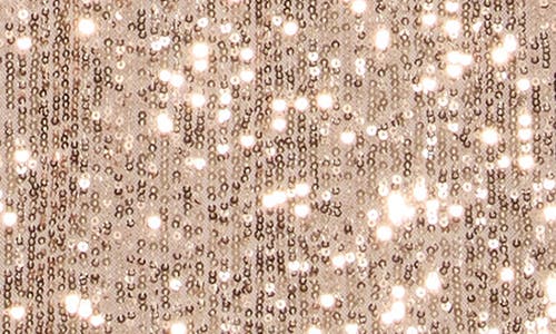 Eliza J Mock Neck Sleeveless Sequin Cocktail Dress In Gold