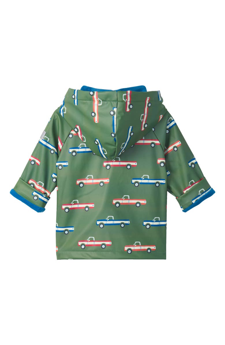 Hatley Kids' Big Trucks Hooded Raincoat, Alternate, color, 