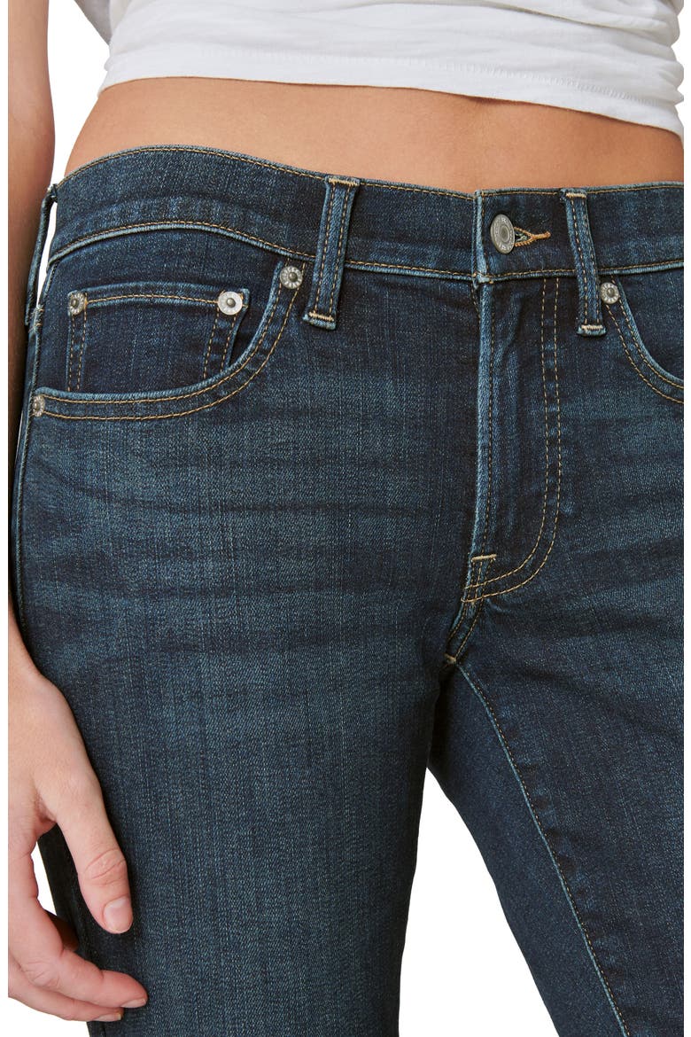Sweet Straight Raw Hem Mid Rise Crop Straight Leg Jeans, Alternate, color, LOFI CT