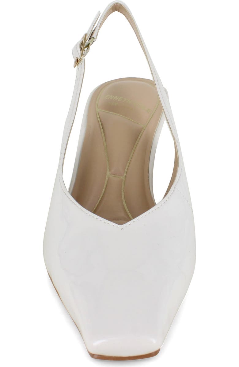 Kenneth Cole Meilani Slingback Pump, Alternate, color, Ecru Patent