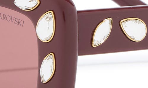 Swarovski 54mm Pillow Sunglasses In Pink