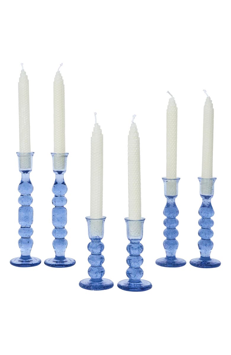 Juliska Provence Set of 2 Candlesticks, Alternate, color, Chambray
