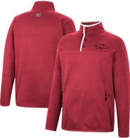 COLOSSEUM Men's Colosseum Cardinal Arkansas Razorbacks Rebound Quarter-Snap Jacket
