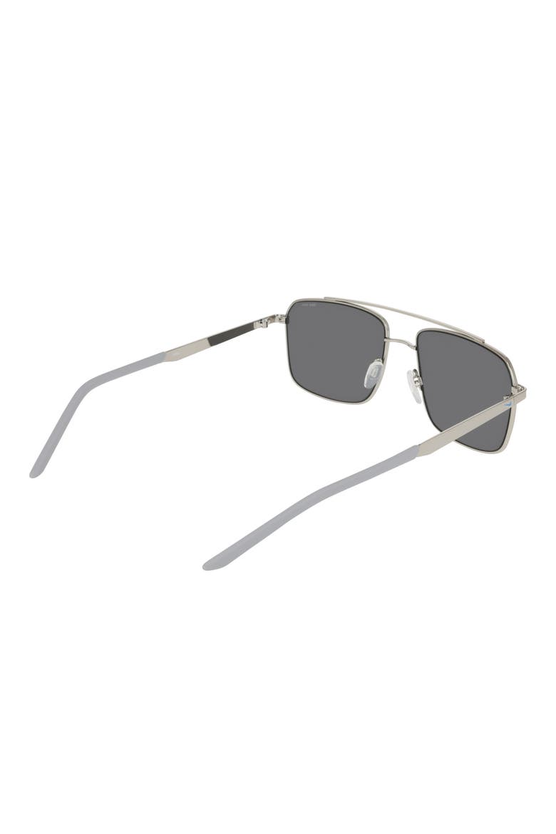 Traveler Strike 58mm Rectangular Sunglasses, Alternate, color, SILVER / BLUE MIRROR