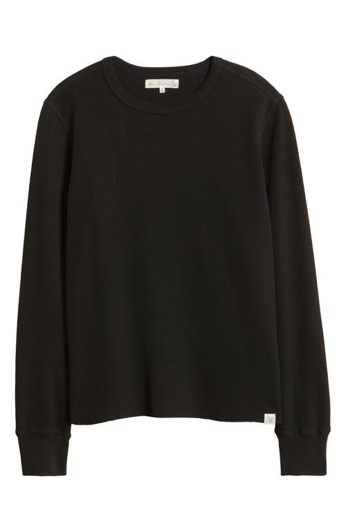 Merz B Schwanen Organic Cotton Thermal T-shirt In Black