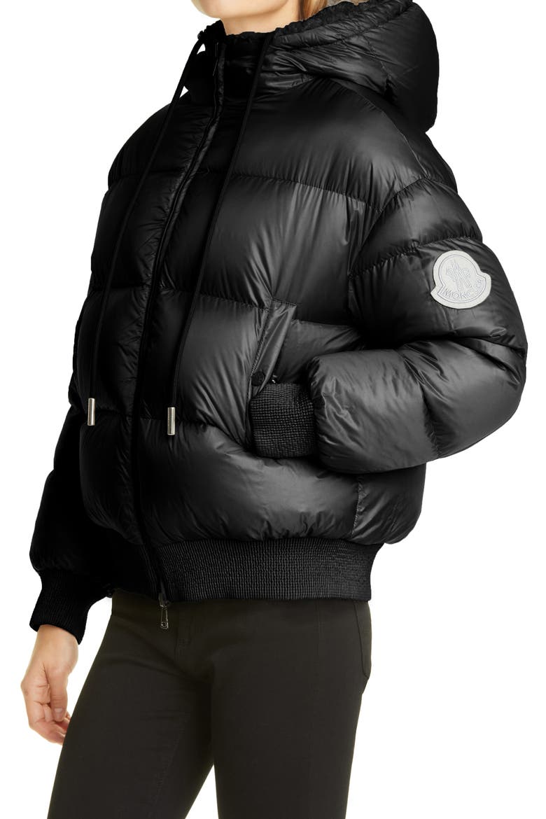 Ilet Reversible Faux Shearling Puffer Jacket, Alternate, color, BLACK