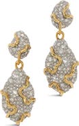 Alexis Bittar Solanales Crystal Pebble Drop Earrings