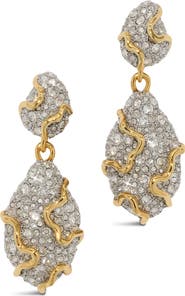 Alexis Bittar Solanales Crystal Pebble Drop Earrings