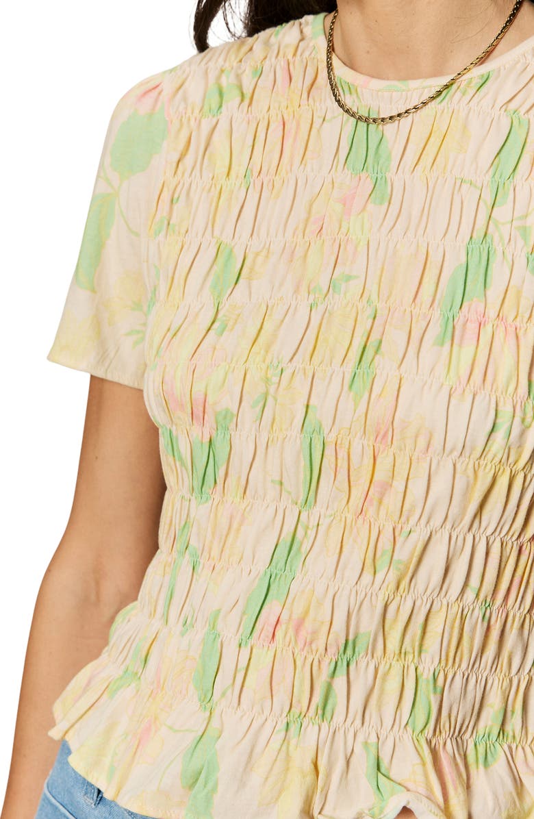 Sanctuary Better Together Smocked Top, Alternate, color, Gentle Lily Yellow