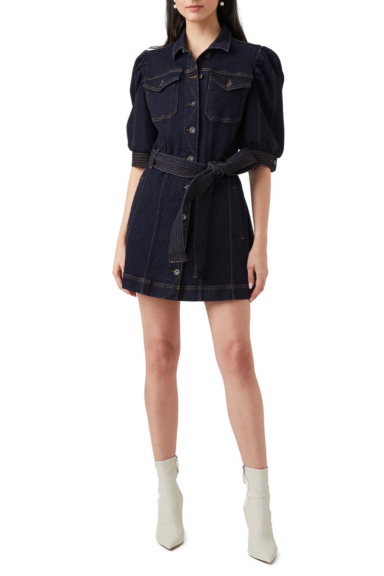 Payge Denim Dress, Main, color, RINSE WASH