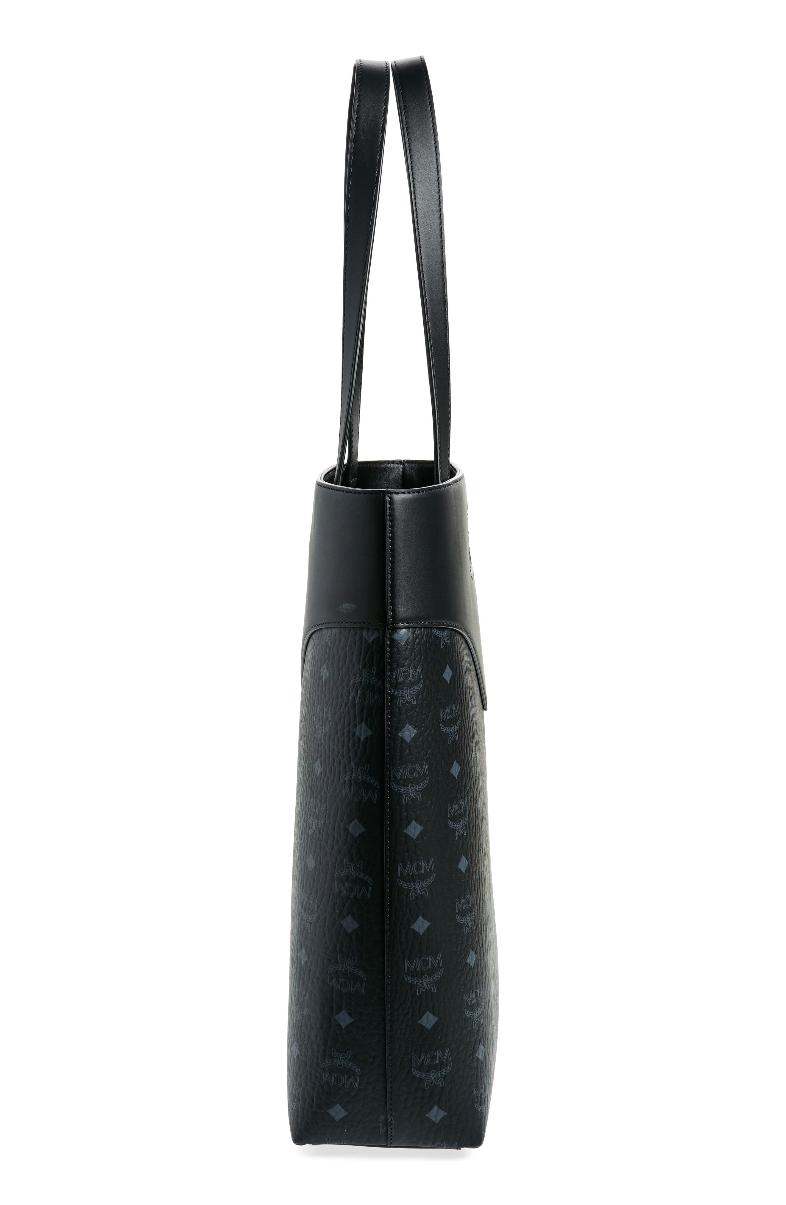 MCM Large Diamond Visetos Tote Bag, Alternate, color, 