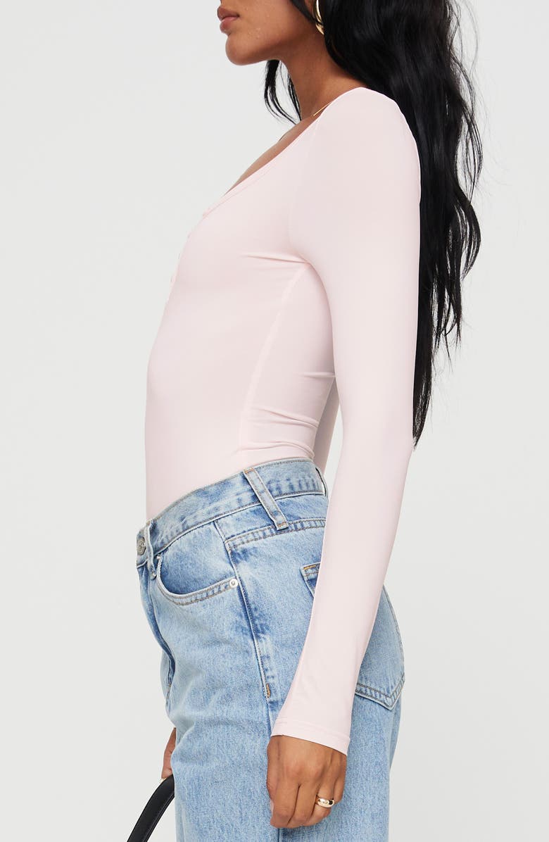 Princess Polly Delgado Long Sleeve Bodysuit, Alternate, color, 