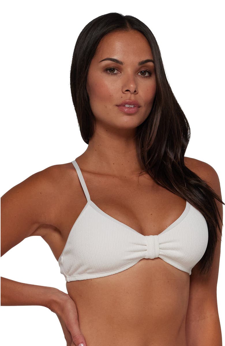 Pacifica by Sunsets Indie Bralette Bikini Swimsuit Top, Alternate, color, Coconut Sorbet