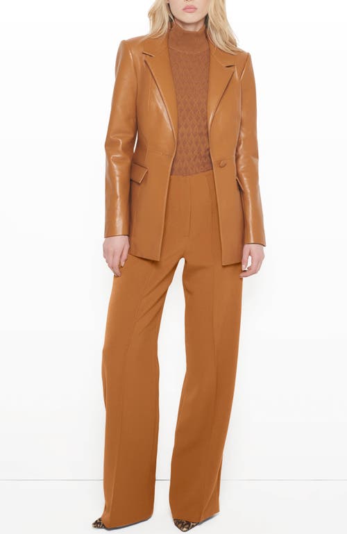 As By Df Finn Recycled Leather Blazer In Vintage Luggage