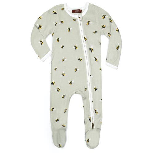 Milkbarn Zipper Footed Romper